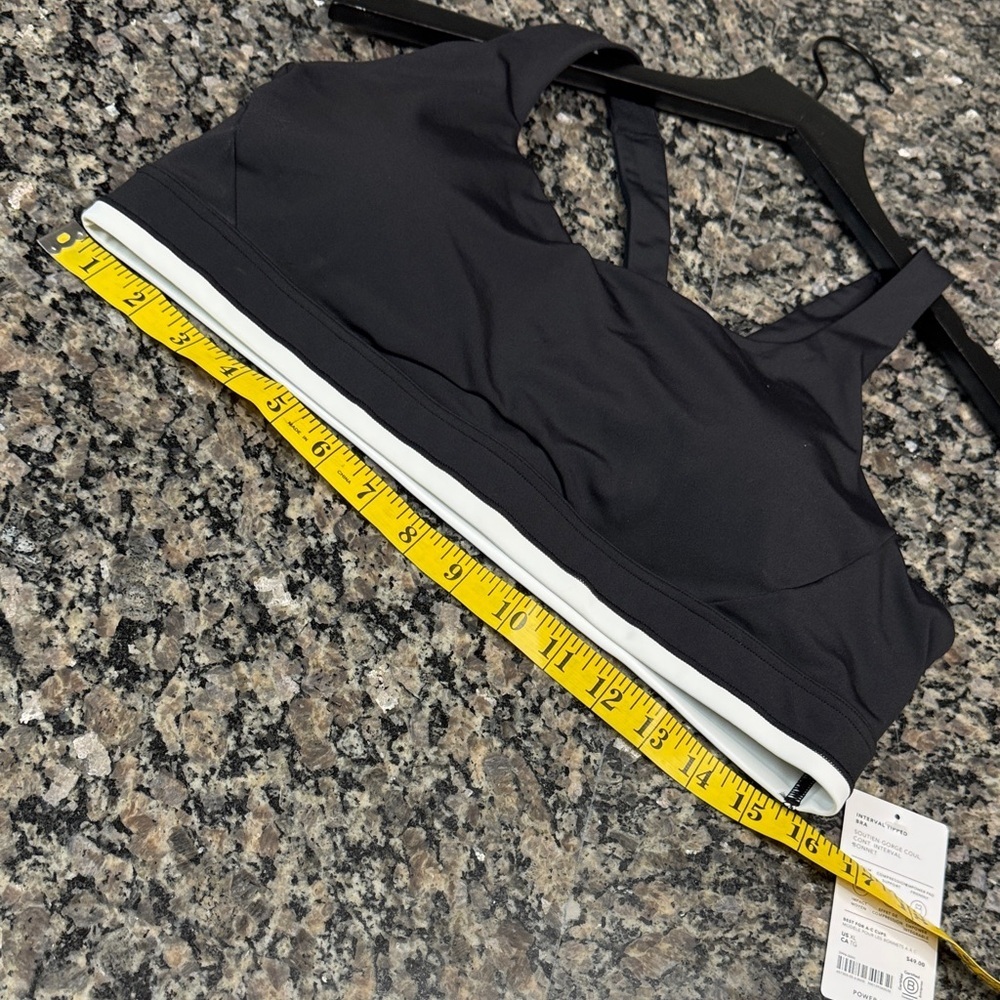 Athleta Black Crossback Sports Bra NWT XL - Picture 6 of 9